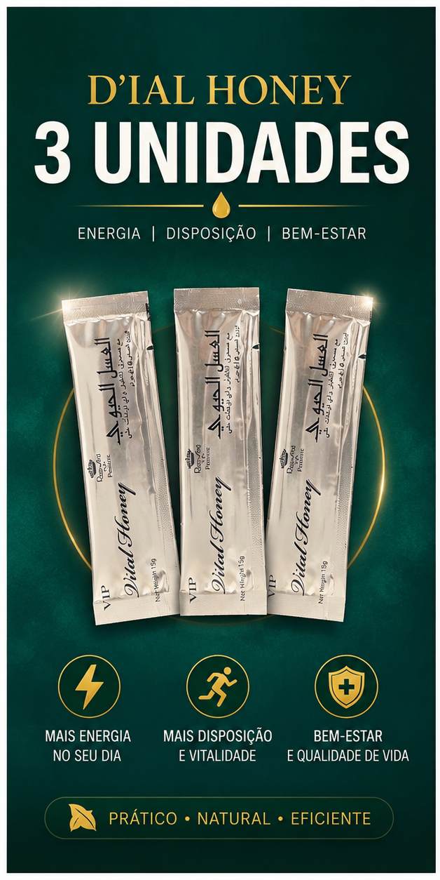 Kit 3 Sachês Vital Honey