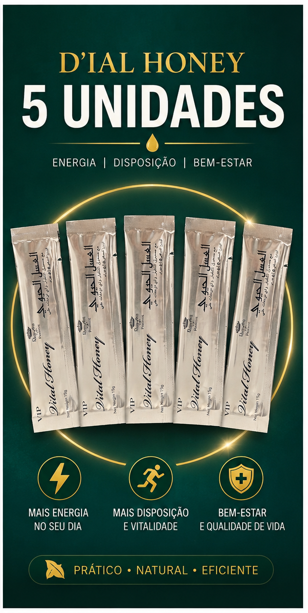 Kit 5 Sachês Vital Honey